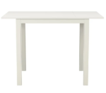 ВАНС, стол кухонный раздвижной, 109/79х68 см, металл/лдсп, белый, М2