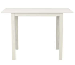 ВАНС, стол кухонный раздвижной, 109/79х68 см, металл/лдсп, белый, М1