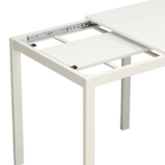 ВАНС, стол кухонный раздвижной, 109/79х68 см, металл/лдсп, белый, М2