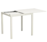 ВАНС, стол кухонный раздвижной, 109/79х68 см, металл/лдсп, белый, М2