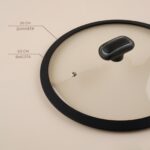 ХОУМ, крышка с силиконовым ободком, 20 см, черный