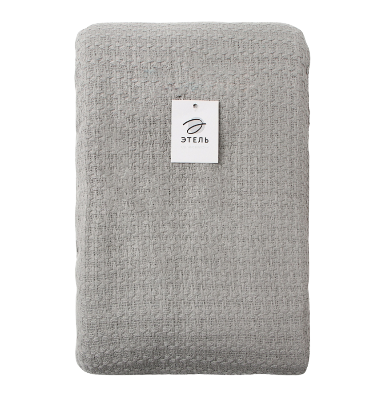 ВАФФЛ, плед/покрывало вафельное, хлопок, 220х240 см, светло-серый ВАФФЛ, плед/покрывало вафельное, хлопок, 220х240 см, светло-серый
