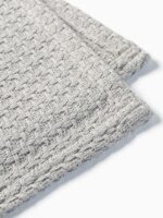 ВАФФЛ, плед/покрывало вафельное, хлопок, 220х240 см, светло-серый