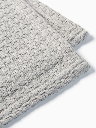 ВАФФЛ, плед/покрывало вафельное, хлопок, 220х240 см, светло-серый