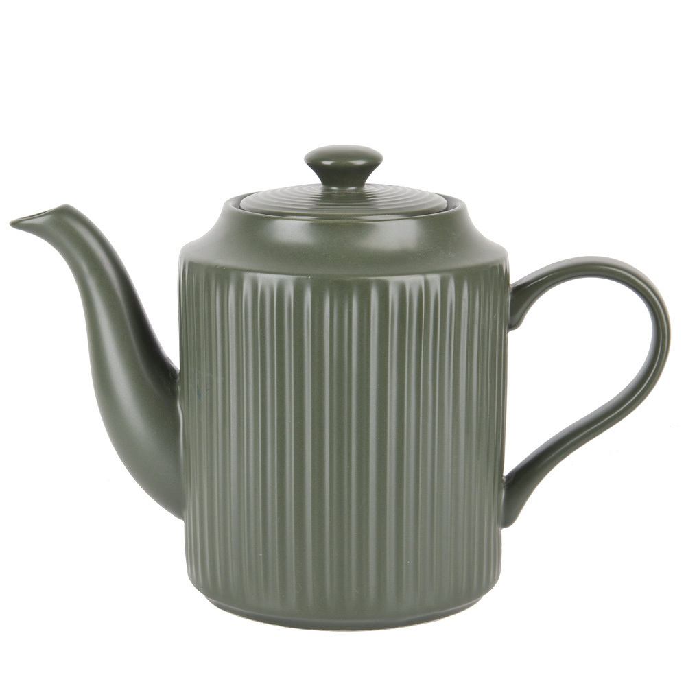 СКАНДИ, чайник заварочный, фарфор, 1,5 л, зеленый