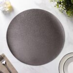 СПУТНИК, салфетки сервировочные, 4 шт, круглые, 38 см, двусторонние, серебряный/черный