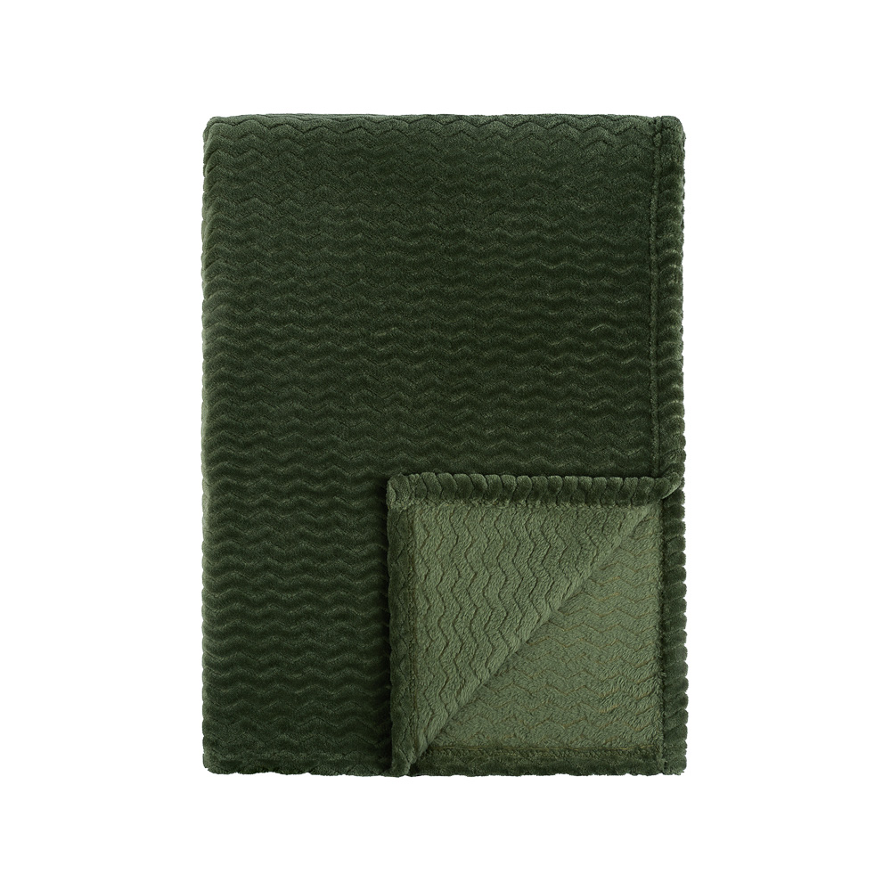 ЭВКАЛИПТ, плед-покрывало, микрофибра, 180х200см, 300гр/м, зеленый