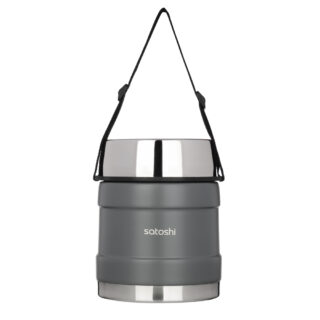 ТОРНАДО, ланч-бокс для еды, с широкой горловиной, 1 л, сталь