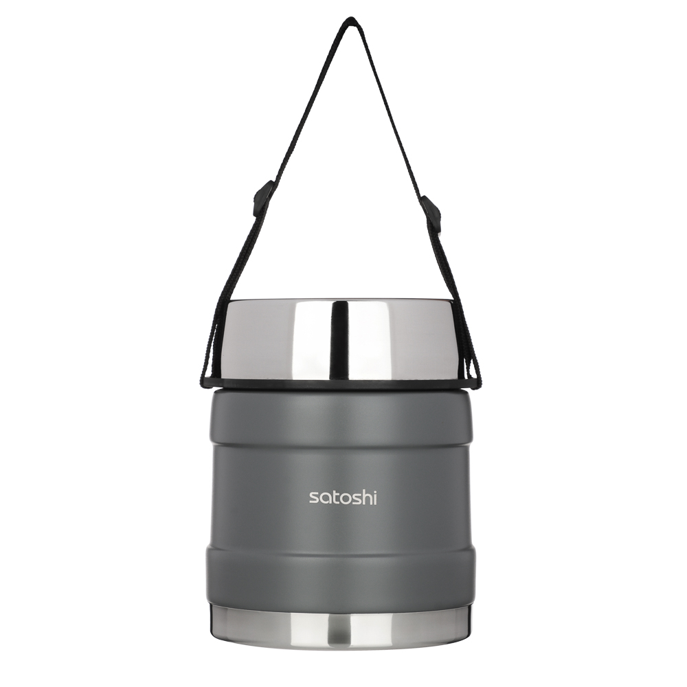 ТОРНАДО, ланч-бокс для еды, с широкой горловиной, 1 л, сталь