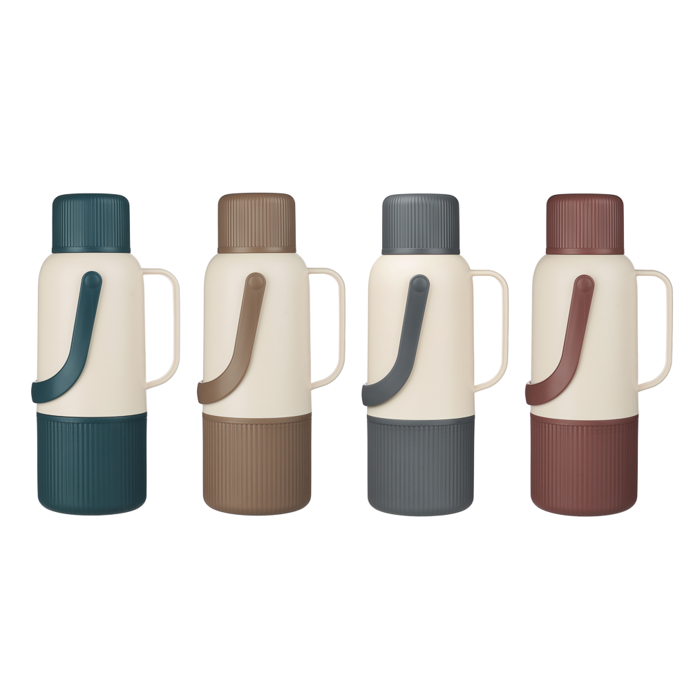 ЭЛЬБРУС, термос стеклянная колба, 2 л, бежевый/микс