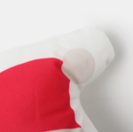 ВИНТЕР, подушка, 32х30 см, велюр, Дед Мороз