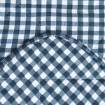 КЛЕТКА, плед/покрывало, 150х210 см, новосатин, синий