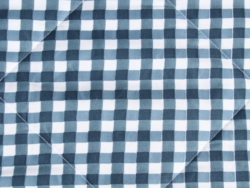 КЛЕТКА, плед/покрывало, 150х210 см, новосатин, синий