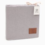 ЖАТЫЙ ХЛОПОК, комплект постельного белья, 1,5 сп, хлопок, серый деним