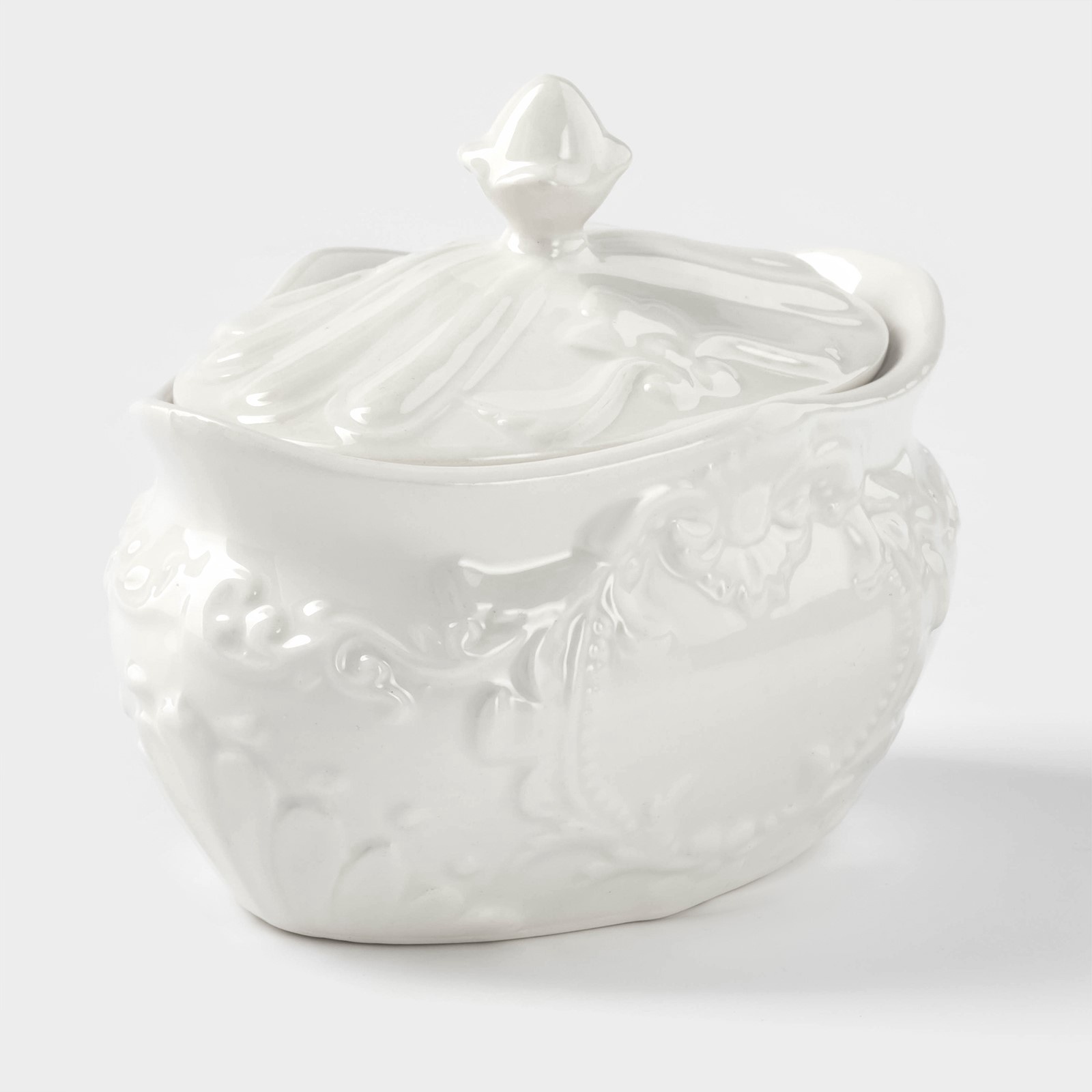 ВИНТАЖ, сахарница, 300 мл, керамика, белый