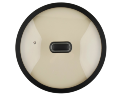 ХОУМ, крышка с силиконовым ободком, 26 см, черный