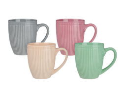 МИЛЛИМИКС, набор кружек, 4 шт, 380 мл, фарфор, микс