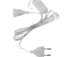 ВИНТЕР, удлинитель для комнатных гирлянд с выключателем, 3 м, УМС-вилка