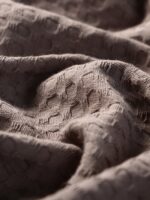 ВАФФЛ, плед/покрывало вафельное, хлопок, 220х240 см, серый