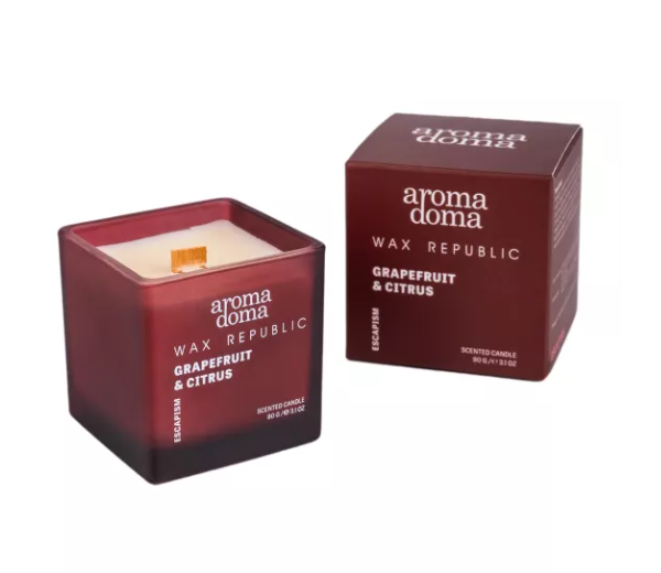АРОМА ВАКС, свеча в банке, грейпфрут и цитрусы