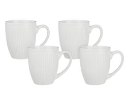МИЛЛИ, набор кружек, 4 шт, 380 мл, фарфор, белый