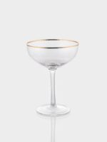 ОРИОН, набор бокалов, 6 шт, стекло, 270 мл, с золотой обводкой