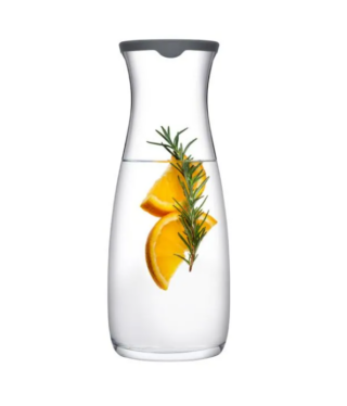 АМФОРА, графин для воды с серой крышкой, 1,2 л