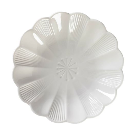 РОМАШКА, десертная тарелка, фарфор, 18 см, белый