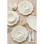 РОМАШКА, десертная тарелка, фарфор, 18 см, белый