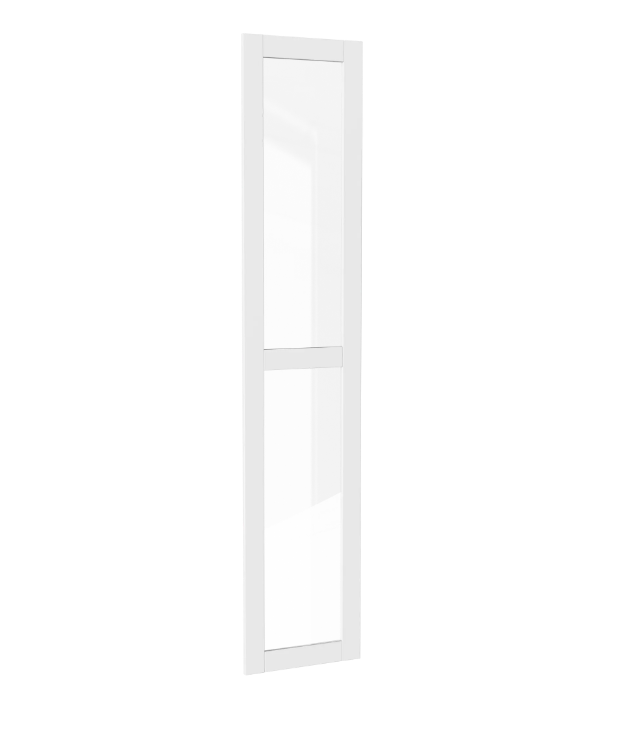 БУККЕР, левая дверь для стеллажа, двойное стекло, белый, М БУККЕР, левая дверь для стеллажа, двойное стекло, белый, М