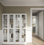 БУККЕР, левая дверь для стеллажа, двойное стекло, белый, М