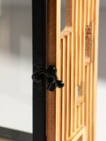 ХЮГГЕ, набор фонарей/подсвечников, 2 шт, дерево/металл