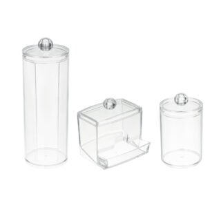 ЮНИЛУК, набор органайзеров, 3 шт, прозрачный