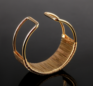 АВРОРА, кольцо для салфетки, золотой