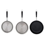 БАЙ КОЛЛЕКШН, набор кухонной посуды, 11 предметов, нержавеющая сталь, серый