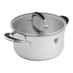 БАЙ КОЛЛЕКШН, набор кухонной посуды, 11 предметов, нержавеющая сталь, серый