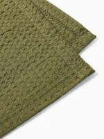 ВАФФЛ, плед/покрывало вафельное, хлопок, 150х240 см, зеленый