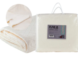 КОСИЧКА, плед, 180х220 см, крем-брюле