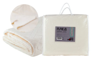 КОСИЧКА, плед, 180х220 см, крем-брюле