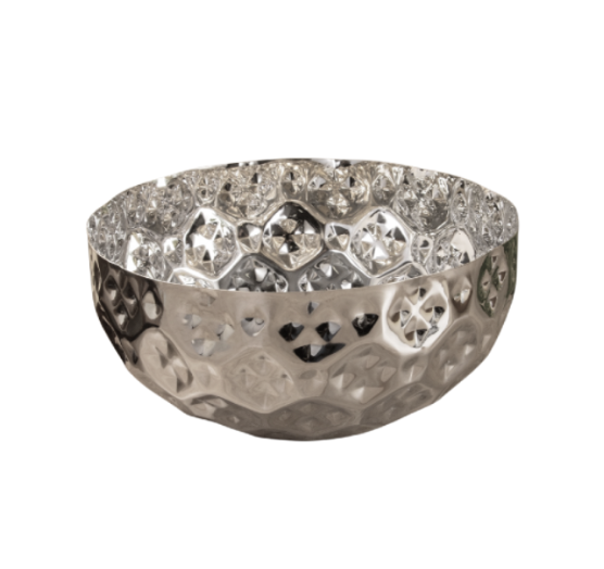 ГРАНИ, салатник/фруктовница из нержавеющей стали, 3,5 л, 25 см, серебристый