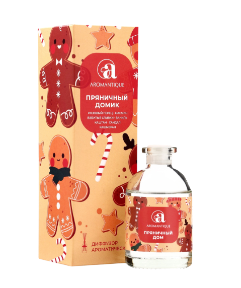 ВИНТЕР ПРЯНИК, аромадиффузор, пряничный домик, 50 мл