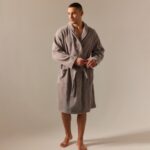 СОФТ МИСТ, халат махровый, мужской, р 44, серый