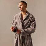 СОФТ МИСТ, халат махровый, мужской, р 44, серый