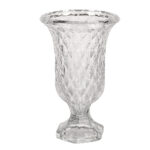 ПРИНЦЕСС, ваза на ножке, 23 см, прозрачный