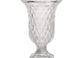 ПРИНЦЕСС, ваза на ножке, 23 см, прозрачный