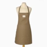 ЭКО, фартук из смеси хлопка и льна, 60х70 см, оливковый