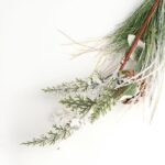 ВИНТЕР, хвойная гирлянда, 180 см, заснеженная с шишками