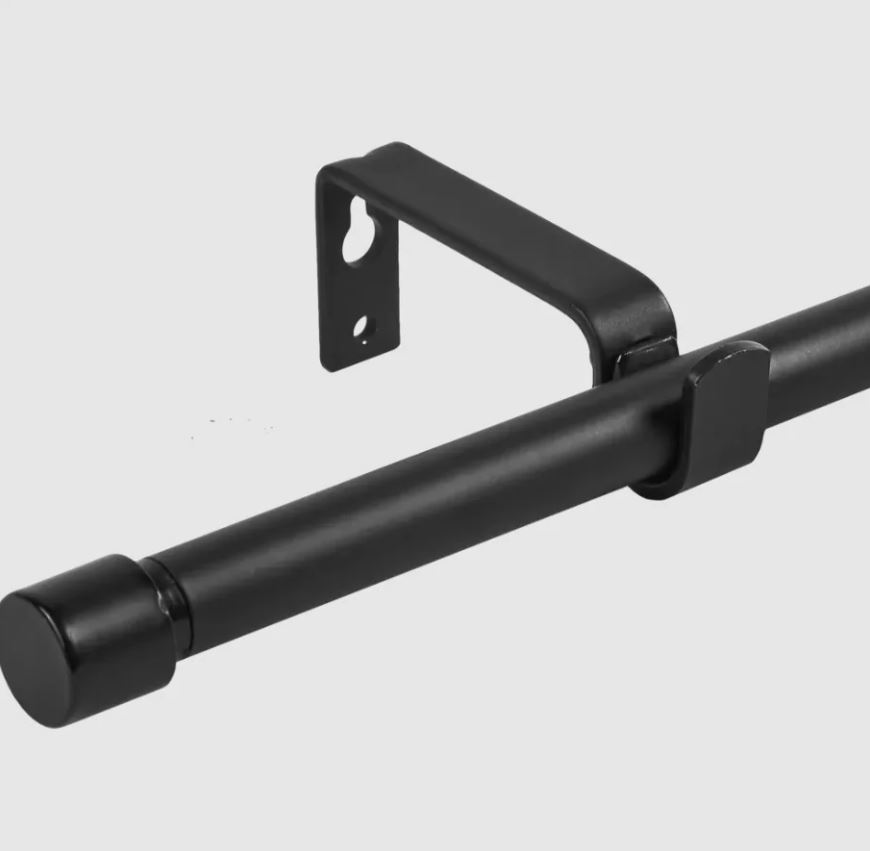 СТАНДАРТ, карниз однорядный раздвижной, 120-210 см, черный СТАНДАРТ, карниз однорядный раздвижной, 120-210 см, черный