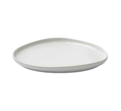 ХАННА, тарелка ассиметричная, 20 см, фарфор, белый