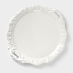 ВИНТАЖ, блюдо с крышкой, керамика, 25 см, белый